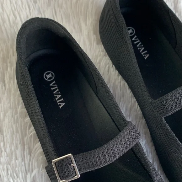 Vivaia Black Margo Mary Janes Shoes - Picture 2 of 16